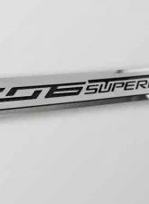 American Car Craft Stainless Door Prop w/ "Z06 Supercharged" Real Carbon Fiber Insert - Passenger Side Chevrolet Corvette C7 2014-2019                                     - ACC-051040 - Image 2