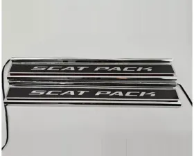 American Car Craft Carbon Fiber Polished Front Door Sills w/ 