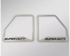 American Car Craft Black Brushed Front Inner Door Speaker Trim 