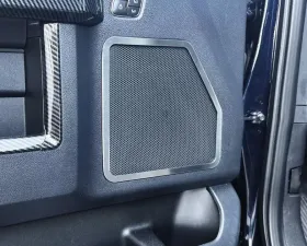 American Car Craft Front Outer Door Speaker Brushed Trim Ford F-250 2017-2022