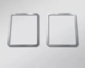 American Car Craft Polished Stainless Rear Door Speaker Trim - 2pc Ford F-250 2017-2022