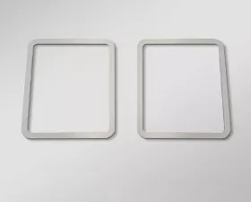 American Car Craft Brushed Stainless Rear Door Speaker Trim - 2pc Ford F-250 2017-2022