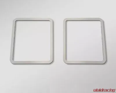 American Car Craft Brushed Stainless Rear Door Speaker Trim - 2pc Ford F-250 2017-2022 - ACC-791028