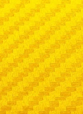 American Car Craft Black Cap Cover Set with Yellow Carbon Fiber Crossed Flag Logo Insert                                     - ACC-883068-YLW - Image 2