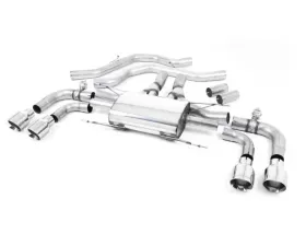 Milltek Valved Front Pipe Back System Polished Alfa Romeo Giulia 2.9 V6 2017-2022