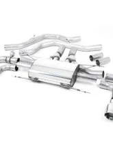 Milltek Valved Front Pipe Back System Polished Alfa Romeo Giulia 2.9 V6 2017-2022                                     - SSXAR001 - Image 2
