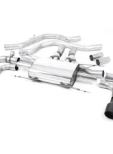 Milltek Valved Front Pipe Back System Cerakote Black Alfa Romeo Giulia 2.9 V6 2017-2022                                     - SSXAR002 - Image 2