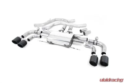 Milltek Valved Front Pipe Back System Carbon Fibre Alfa Romeo Giulia 2.9 V6 2017-2022 - SSXAR005