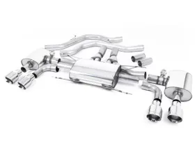 Milltek Front Pipe Back System Polished EC Approved Alfa Romeo Giulia 2.9 V6 2017-2022