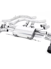 Milltek Front Pipe Back System Cerakote Black EC Approved Alfa Romeo Giulia 2.9 V6 2017-2022                                     - SSXAR13 - Image 2