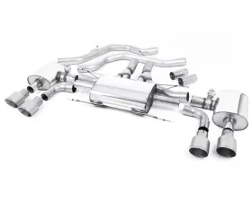 Milltek Front Pipe Back System Brushed Titanium EC Approved Alfa Romeo Giulia 2.9 V6 2017-2022