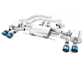 Milltek Front Pipe Back System Burnt Titanium EC Approved Alfa Romeo Giulia 2.9 V6 2017-2022