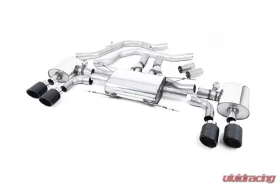 Milltek Front Pipe Back System Carbon Fibre EC Approved Alfa Romeo Giulia 2.9 V6 2017-2022 - SSXAR16