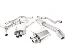Milltek Cat-Back Resonated Titanium Oval Trims Audi RS5 B9 2.9 V6 2017-2023