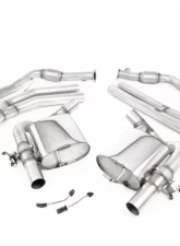 Milltek Cat-Back Non-Resonated (Race - Louder) Titanium Oval Trims Audi RS5 B9 2.9 V6 2017-2023                                     - SSXAU811 - Image 2