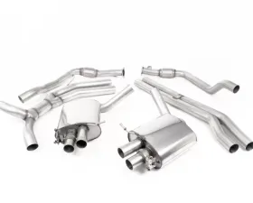 Milltek Cat-Back Road-2023 Burnt Titanium Oval Trims Audi RS5 B9 2.9 V6 2017-2023