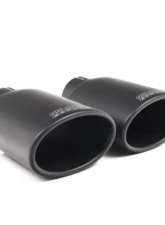 Milltek 80mm Cat-Back Non-Resonated (Louder) Cerakote Black Oval Trims Audi S3 2.0 Saloon | Sedan 2020-2023                                     - SSXAU937 - Image 2