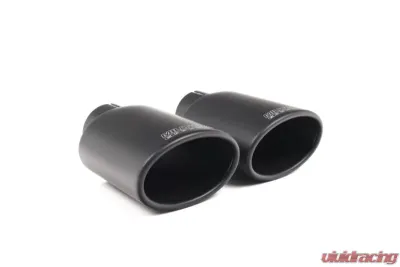 Milltek 80mm Cat-Back Non-Resonated (Louder) Cerakote Black Oval Trims Audi S3 2.0 Saloon | Sedan 2020-2023 - SSXAU937