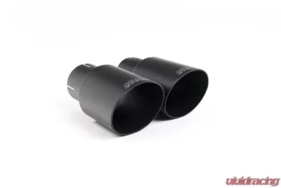 Milltek Particulate Filter-back GPF/OPF Non-Resonated ST Style Twin GT-90 Cerakote Black Trims Ford Fiesta 2019-2023 - SSXFD298