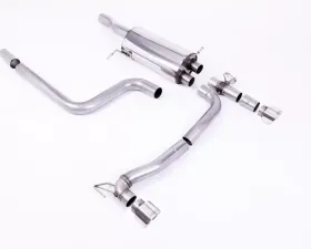Milltek GPF Back System Maxton Designs Dual Outlet Polished GT-100 Trims Ford Fiesta 2018-2020