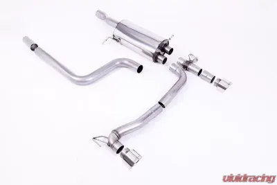 Milltek GPF Back System Maxton Designs Dual Outlet Polished GT-100 Trims Ford Fiesta 2018-2020 - SSXFD356