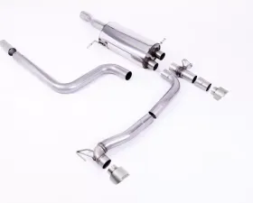 Milltek GPF Back System Maxton Designs Dual Outlet Titanium GT-100 Trims Ford Fiesta 2018-2020