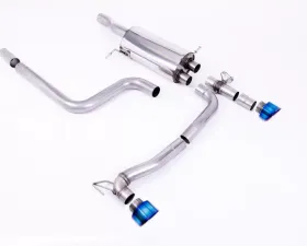 Milltek GPF Back System Maxton Designs Dual Outlet Burnt Titanium GT-100 Trims Ford Fiesta 2018-2020