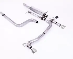 Milltek GPF Back Maxton Designs Dual Outlet System Titanium GT-100 Trims Ford Fiesta 2020-2023