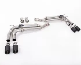 Milltek Cat Back System Valved Carbon JET-90 Trims Mercedes G63 (W463) 4.0 Bi-Turbo V8 2019-2023