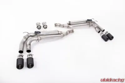 Milltek Cat Back System Valved Carbon JET-90 Trims Mercedes G63 (W463) 4.0 Bi-Turbo V8 2019-2023 - SSXMZ138