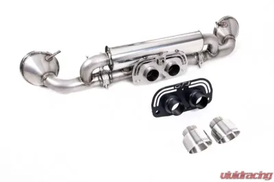 Milltek Rear Silencer Works PSE Valve Switch GT-100 Polished Trims Porsche 992 GT3 2022+ - SSXPO172