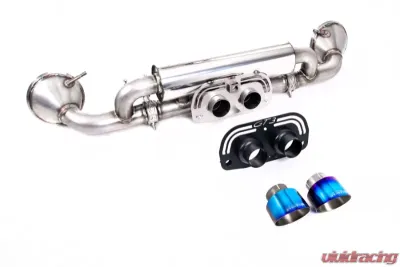 Milltek Rear Silencer Works PSE Valve Switch GT-100 Burnt Titanium Trims Porsche 992 GT3 2022+ - SSXPO175