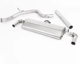 Milltek Cat-Back GPF/OPF Non-Resonated Dual Oval Trims Polished Seat Leon Cupra 290 2019-2020