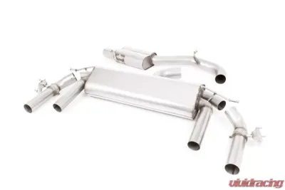 Milltek Cat-Back GPF/OPF Resonated GT-100 Burnt Titanium Trims Seat Ateca Cupra 300 4Drive 2019-2023 - SSXSE226