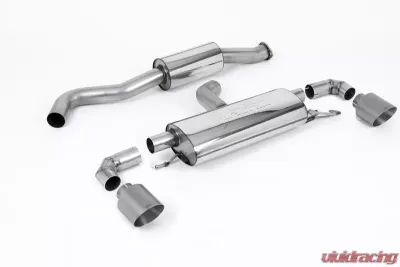 Milltek Cat-Back OPF/GPF Resonated GT-115 Titanium Trims Toyota Yaris 1.6T 2020-2023 - SSXTY124