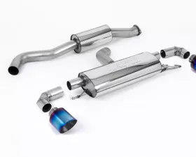 Milltek Cat-Back OPF/GPF Resonated GT-115 Burnt Titanium Trims Toyota Yaris 1.6T 2020-2023