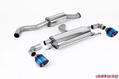 Milltek Cat-Back OPF/GPF Resonated GT-115 Burnt Titanium Trims Toyota Yaris 1.6T 2020-2023 - SSXTY125