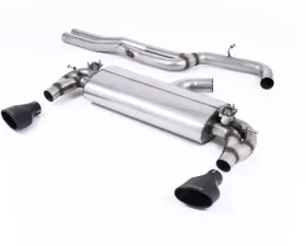 Milltek Cat-Back Non-Resonated Burnt Titanium GT-100 Round Tips Volkswagen Golf Mk7.5 R 2017-2021