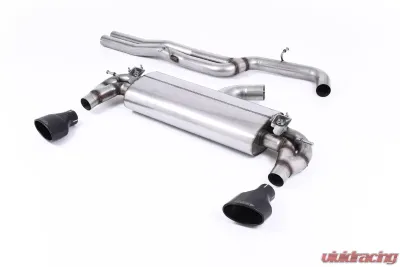 Milltek Cat-Back Non-Resonated Carbon Jet-100 Round Tips Volkswagen Golf Mk7.5 R 2017-2021 - SSXVW591