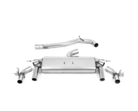 Milltek Cat-Back Non-Resonated GPF Cerakote Black GT-100 Tips Volkswagen T-Roc R 2.0TSI 300ps 2019-2023