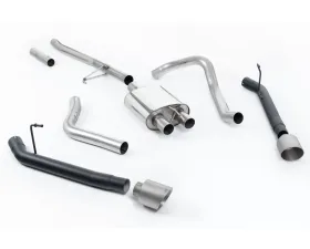 Milltek Rear Exit Cat-Back w/ GT-115 Brushed Titanium Tips Jeep Gladiator 3.6 V6 2020-2023