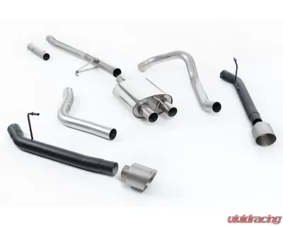 Milltek Rear Exit Cat-Back w/ GT-115 Brushed Titanium Tips Jeep Gladiator 3.6 V6 2020-2023 - SSXJP108