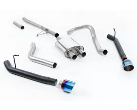 Milltek Rear Exit Cat-Back w/ GT-115 Burnt/Blue Titanium Tips Jeep Gladiator 3.6 V6 2020-2023
