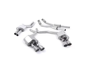 Milltek Valve Resonated Catback w/ Titanium Tips Audi S6 4.0 TFSI C7 quattro 2012-2018