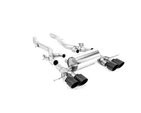 Milltek Particulate Filter Back Axle Back System with GT-115 Cerakote Black Trims - ECE Approved  BMW M4 G82|M4 2021-2023