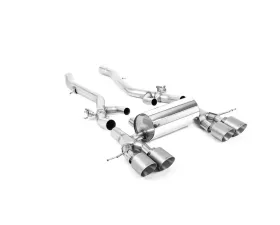 Milltek Particulate Filter Back Axle Back System with GT-115 Brushed Titanium Trims - ECE Approved  BMW M4 G82|M4 2021-2023