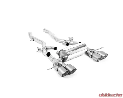 Milltek Particulate Filter Back Axle Back System with GT-115 Brushed Titanium Trims - ECE Approved BMW M4 G82|M4 2021-2023 - SSXBM1171