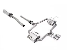 Milltek Catback Quieter Resonated w/ Polished Trims New Mini Mk1 R53 Cooper S 2002-2006