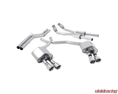 Milltek Valve Non Resonated Catback w/ Polished Tips Audi S6 4.0 TFSI C7 quattro 2012-2018 - SSXAU443