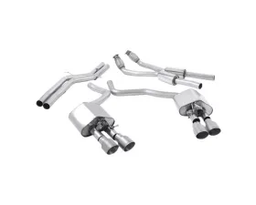 Milltek Valve Non Resonated Catback w/ Titanium Tips Audi S6 4.0 TFSI C7 quattro 2012-2018